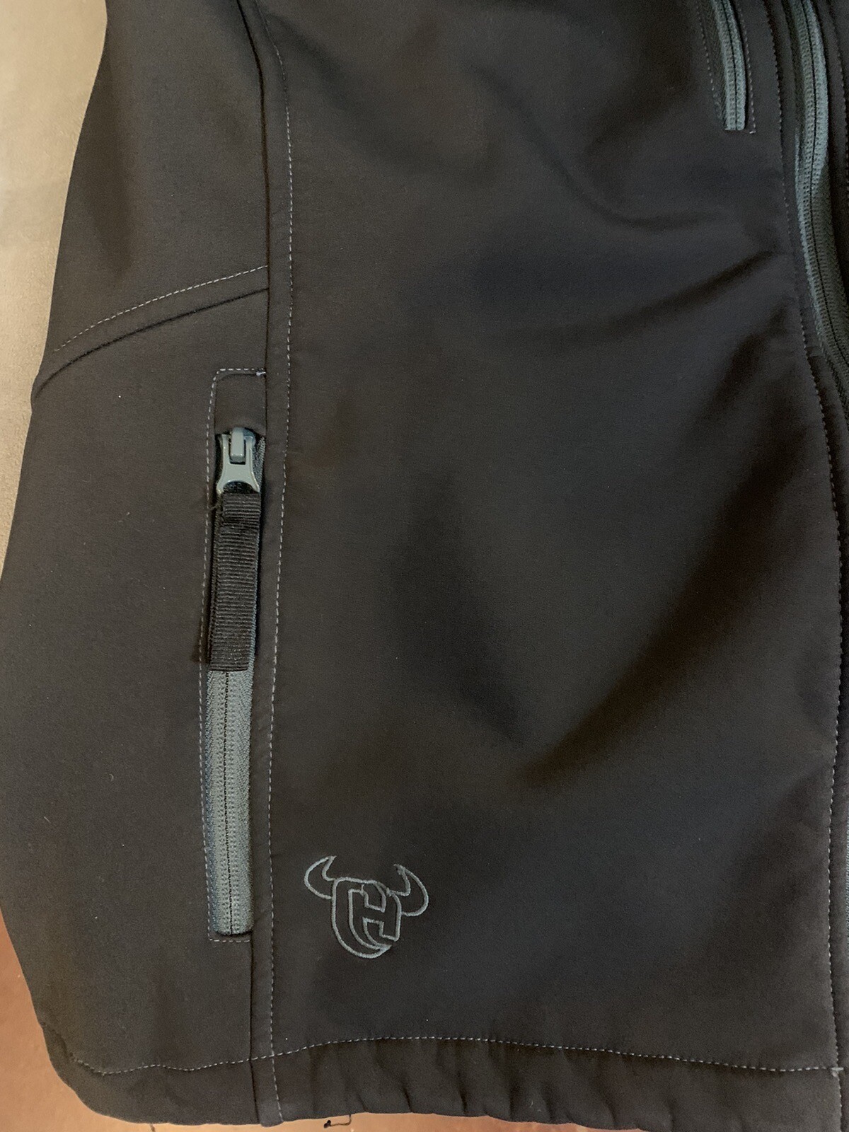 Cowboy Hardware Soft shell Jacket Black Mens Large - image 4