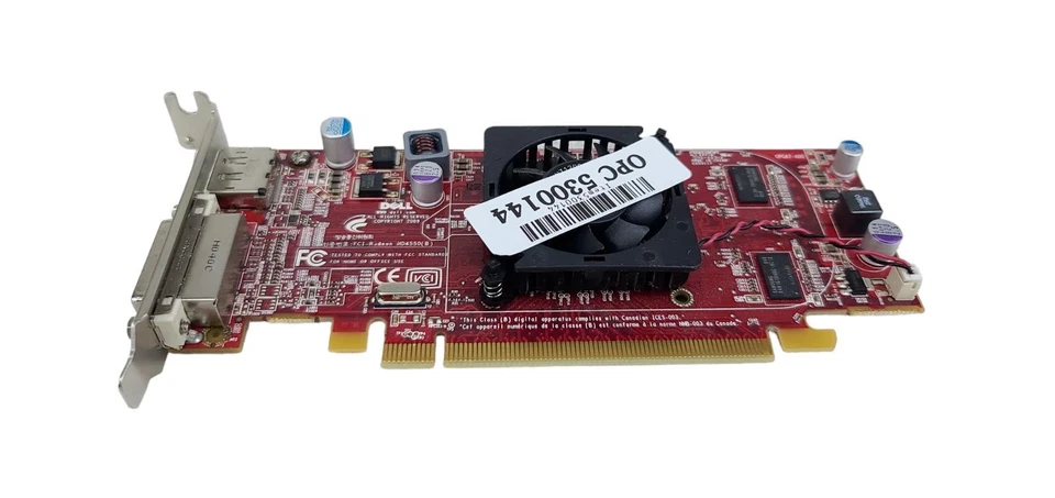 Lot 2 ATI Radeon MT HIGH Profile Dual Monitor Graphics Card 256MB DDR2 PCI-E x16 - Image 3 of 4