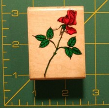 LONG STEM ROSE by Inkadinkado 2032 WM Rubber Stamp BEAUTIFUL Useful Creative