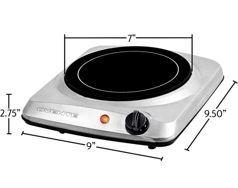 Portable glass 2024 top electric stove