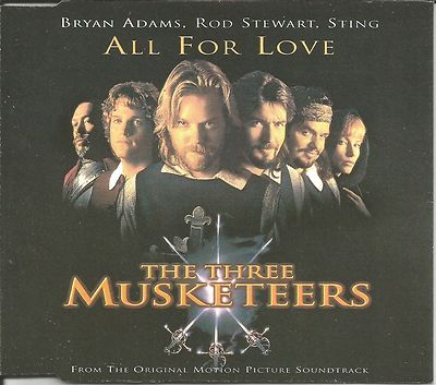 BRYAN ADAMS & STING & ROD STEWART All for Love w/ LIVE TRX UK CD Single US Seler