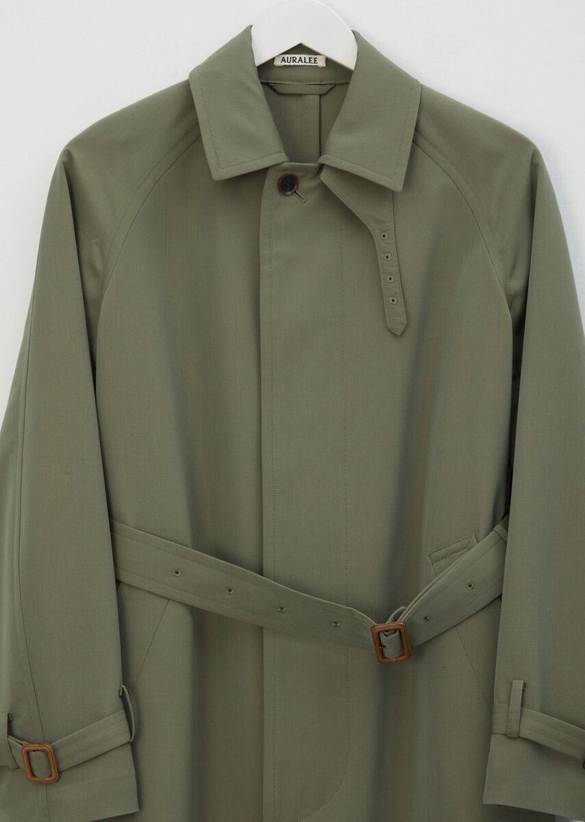 Auralee belted 100% wool trench coat SS 21 (A21SCO2WC) NWT Auralee belted 100% wool trench coat SS 21 (A21SCO2WC) NWT