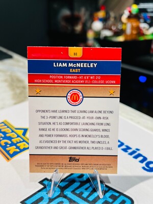 2025 TOPPS CHROME McDONALD'S ALL AMERICAN LIAM McNEELY RC #80