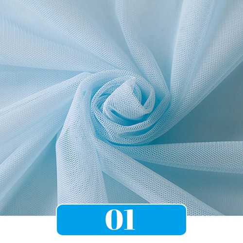 Tela de malla de malla de malla de gasa de tul suave de 10 m hágalo usted mismo cortina de costura vestido de boda disfraces - Imagen 8 de 39