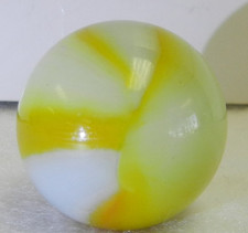  20452m Vintage Peltier Glass Shooter Marble .92 Inches Near Mint 
