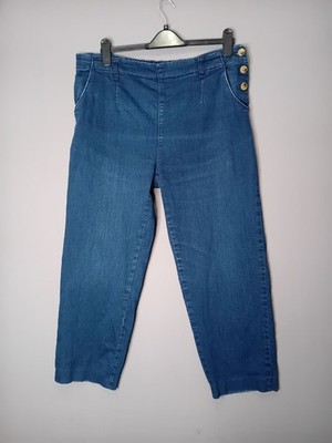 Seasalt Cornwall Blue Waterdance Trousers Size16