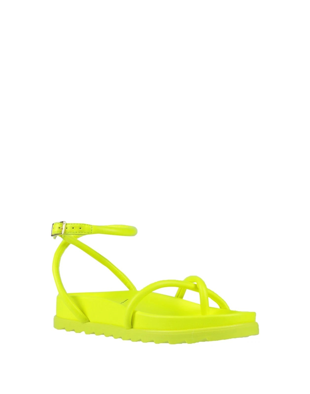 RRP€175 CHIARA FERRAGNI Toe Ring Sandals US7 UK4 EU37 Buckle Flat Made in Italy image 2
