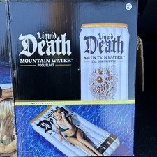 2 Liquid Death 6 Pool Float Inflatables Quench Your Thirst NEW In Box