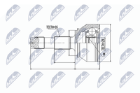 NTY Gelenksatz, Antriebswelle NPZ-FT-038