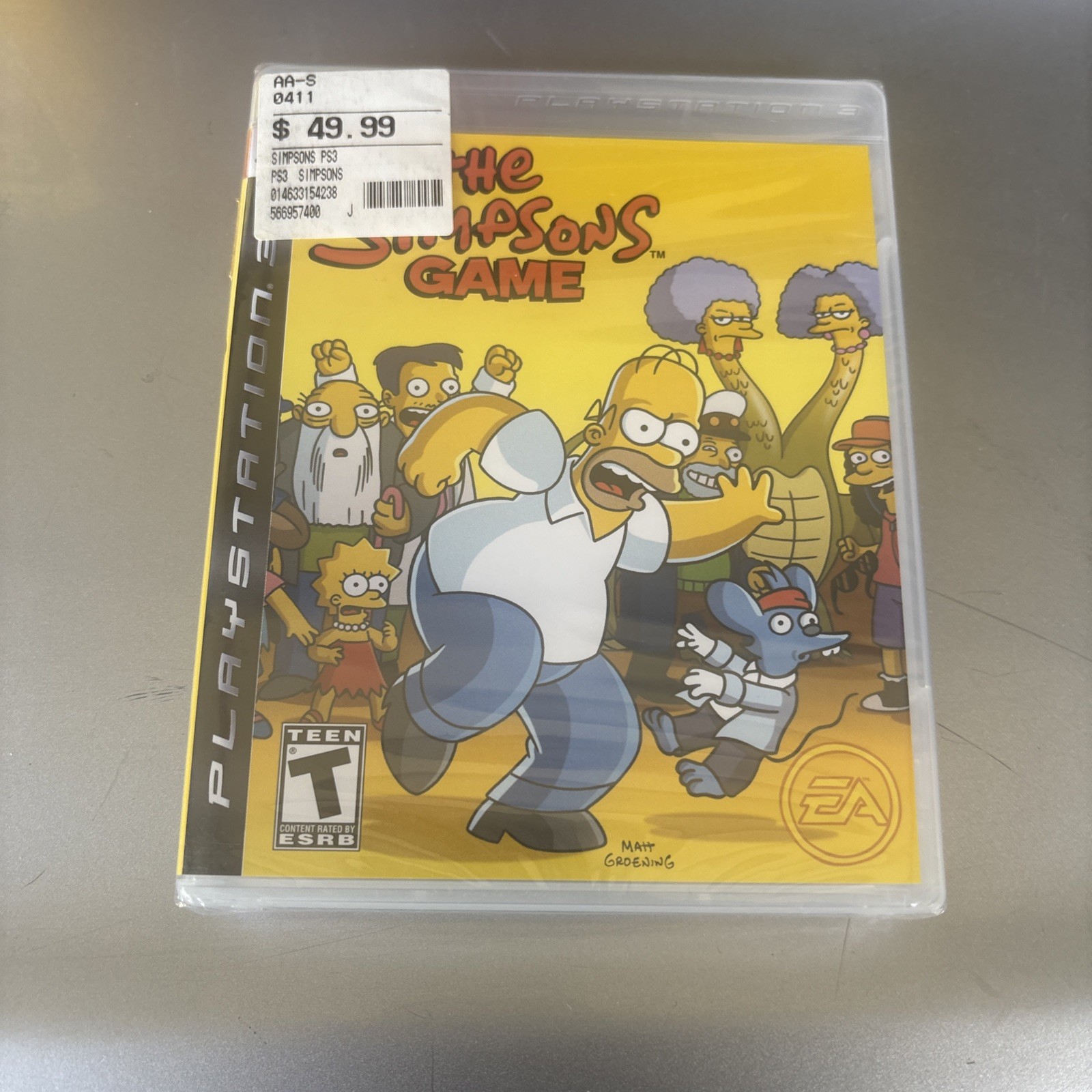 The Simpsons Game (PlayStation 3 2007) PS3 New Sealed Original Circuit City Tags