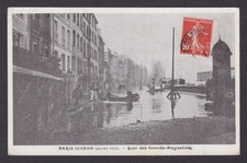 FRANCE, Postcard, Paris, The Great Flood of the Seine, Quai des Grands-Augustins