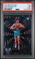 2024 PANINI REVOLUTION PINK STORM #123 TIDJANE SALAUN 7/20 PSA 7 MK