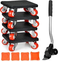 MöBel Transportroller Set, 4 StüCk MöBelrollen Schwerlast Mit Lastenheber Und Mö