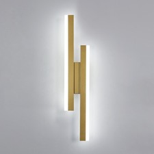Image of Gold 16W LED Wall Lamp 6500K Wall Light Arylic Scone Hallway Living Room 40cm