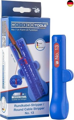 WEICON TOOLS Rundkabel-Stripper No. 13; Entmanteler für Rund- und
