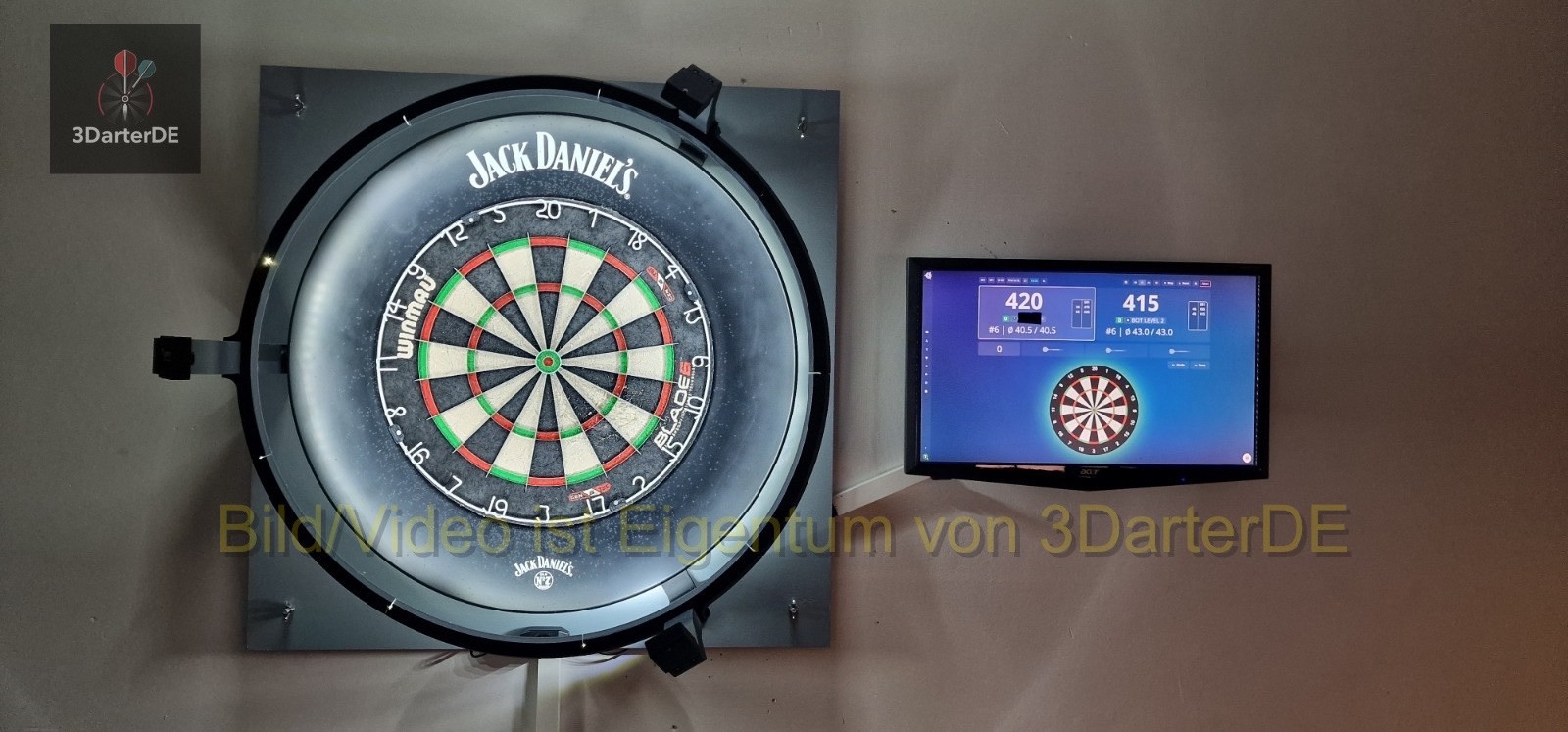 Solución completa n.º 5 dardos de coche luz de anillo de dardos cámaras LED brazos dardos de puntuación