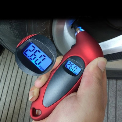 #ad Digital Tire Pressure Guage Car Bike Truck Auto LCD Meter Tester Gauge Red $7.69