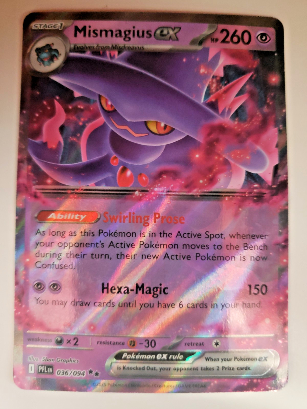 Mismagius ex NM 036/094 - ME02: Phantasmal Flames PKM