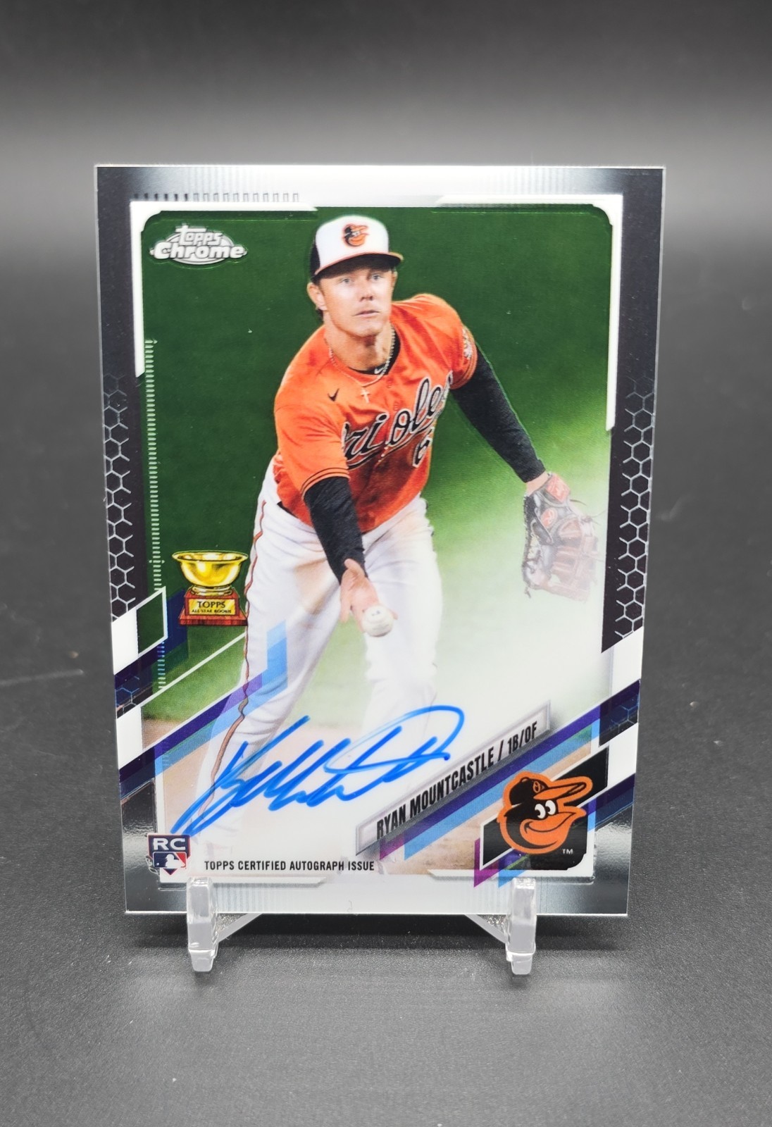 2021 Topps Chrome - Rookie Autographs Ryan Mountcastle #RA-RM (AU, RC)