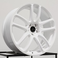 20x8.5 Vors Tr4 5x112 35 White Wheels Rims Set4 73.1
