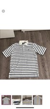 Polo Golf Ralph Lauren Men's Shirt White/Blue Size Small Short Sleeve