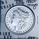 1880 O MICRO O MORGAN SILVER DOLLAR HI GRADE U.S. MINT RARE KEY COIN 8851
