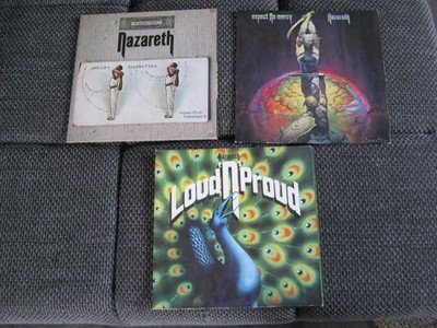 3 LP´s Nazareth-Execrises/Loud´n´Proud/Expect No Mercy