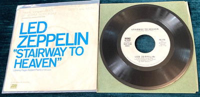 Led Zeppelin: Stariway to Heaven stereo/mono 45 Atlantic/US PROMO w/pic sleeve
