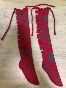 Vintage Body Map 1985 England UK printed tights with cutouts Rare - Leigh Bowery