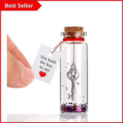 Personalisierter Romantik: Schlüssel in der Flasche - einzigartiges Jubiläumsgeschenk für Paare