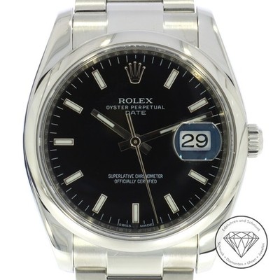 Rolex Oyster Perpetual Date115200 Fullset 34mm Automatik Uhr LC100 xxyy