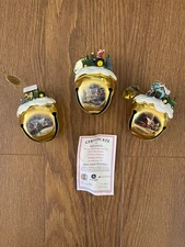 Thomas Kinkade - Hamilton - Deer Creek Christmas - John Deere Ornaments -