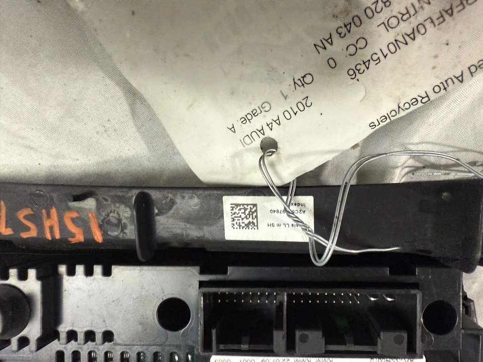 Painel interruptor de controle de temperatura climática CA 2008-2017 Audi A4 Quattro A5 S5 fabricante de equipamento original - Imagem 3 de 4