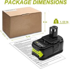 1PCS 6.0Ah 18V Battery P108 One Plus For RYOBI 18 Volt High Capacity Lithium-Ion