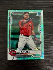 2021 Bowman Chrome Sapphire Teal #39 Twins Luis Arraez /99