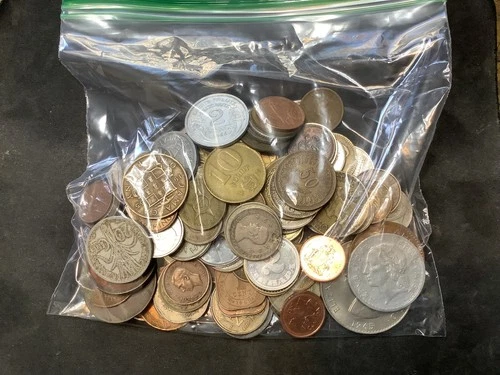 WORLD COINS  MIXED 1 LB  BAG #PB13