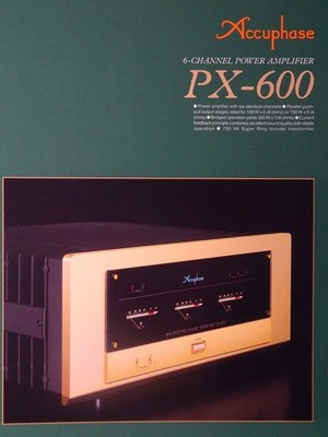     Accuphase PX-600 Prospekt in deutscher Sprache. Sehr guter Zustand    