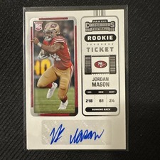 2022 Panini Contenders - Rookie Ticket Jordan Mason #204 (AU, RC)