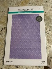 NIP Spellbinders 5.5" x 8.5" Embossing Folder - THIS PLUS THIS