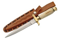 Supplies 12.5-Inch Renaissance Dagger with Genuine Bone Handle, Stainless Ste...