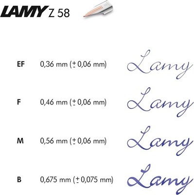 Orig. LAMY Goldfeder Dialog CC z58 Rose Gold | Ersatzfeder Federauswahl M B F EF