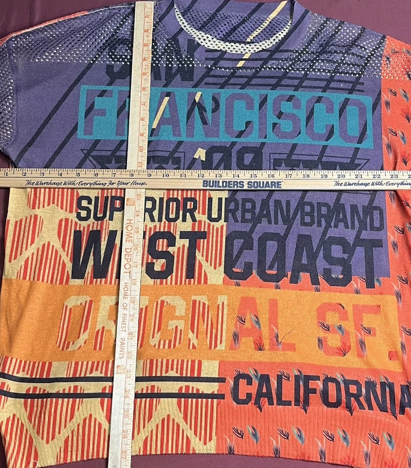 Camiseta de malla para mujer San Francisco Superior Urban Brand talla (L) Y2K ropa de verano Foto 2 de 4