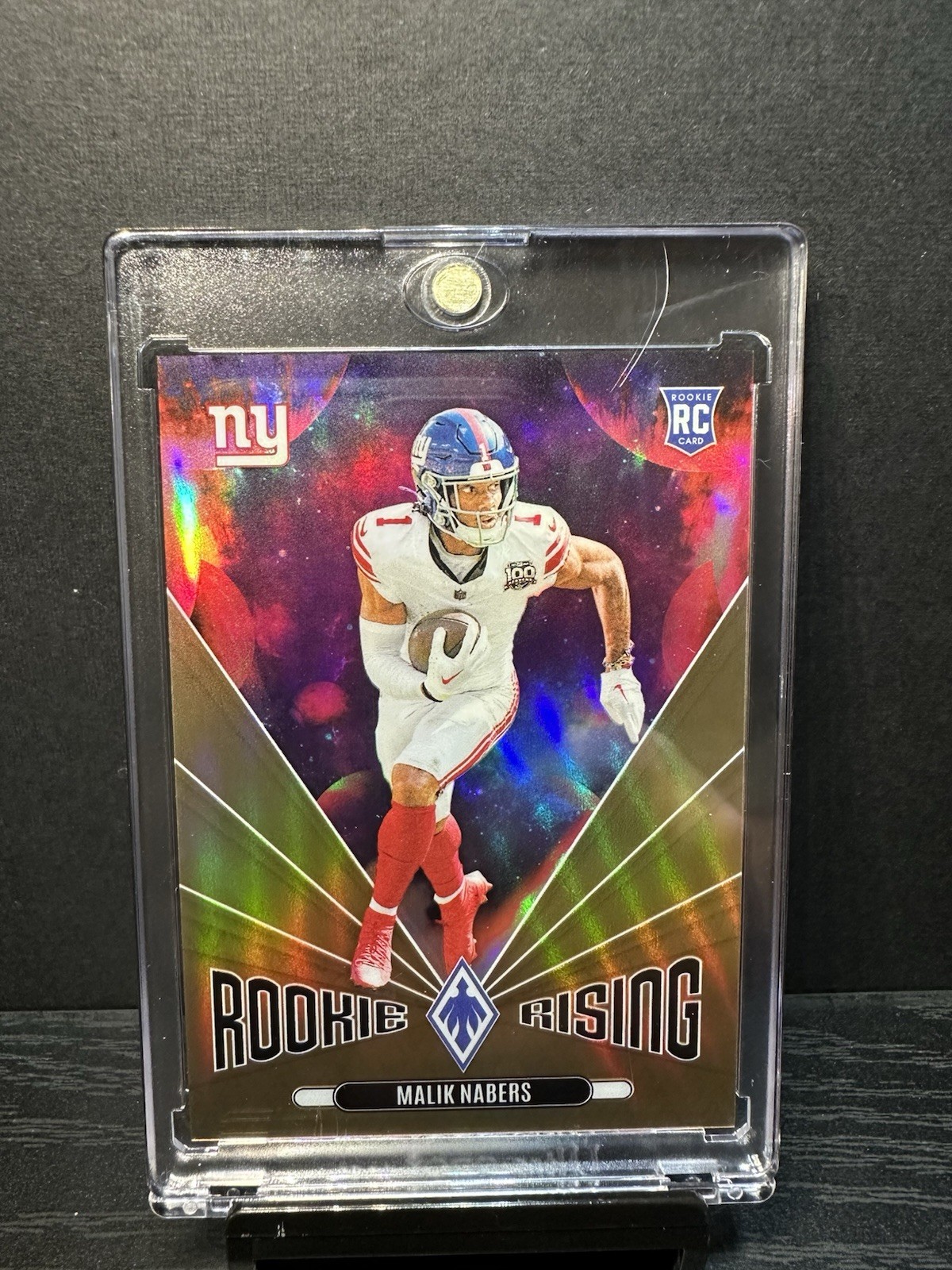 2024 Panini Phoenix Rookie Rising Bronze Malik Nabers RC /75 #RR-MNS Giants