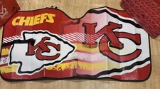 Fanmats Team Promark NFL Kansas City Chiefs Car Truck Folding Sunshade  🔥‼️