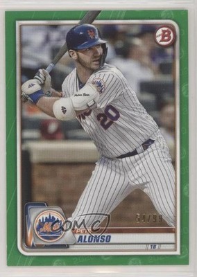 2020 Bowman Green 54/99 Pete Alonso #98 o7m