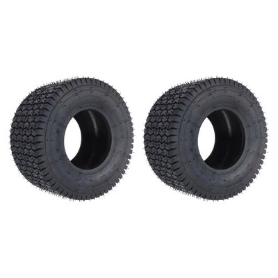 LABLT 2×Tires Tubeless 13x6.50-6 Garden Tractor Riding Turf 4 Ply V-Shaped Tread