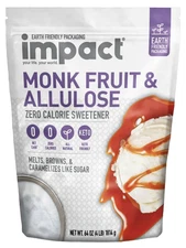 Impact - Monk Fruit Allulose Sweetener, Crystallized Blend Sugar Substitute - Ze