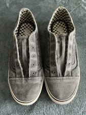 Vans Gray Checkered Canvas Sneakers Men US 5 / Women US 6.5