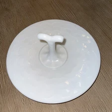 Imperial Glass Vintage Grape Doeskin Center Handled Tray