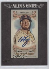 2021 Topps Allen & Ginter's Mini Black Framed 24/25 Alex Verdugo Auto 1fa0
